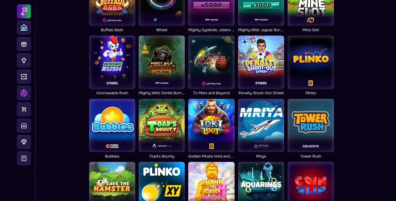 Мобильная версия Banda casino